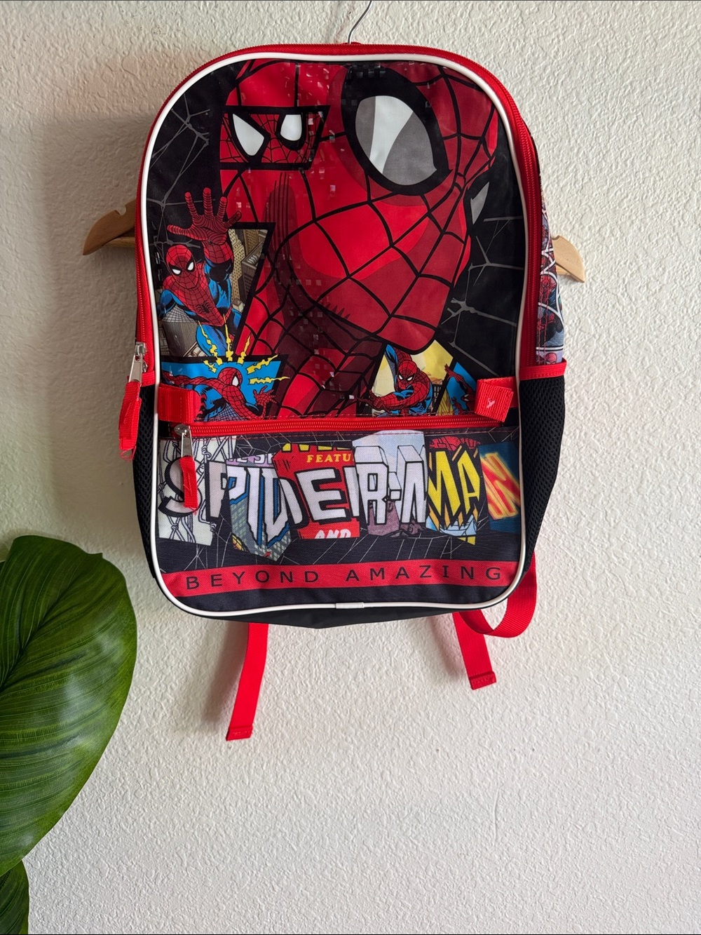 Spider-Man Red & Black Kids Backpack